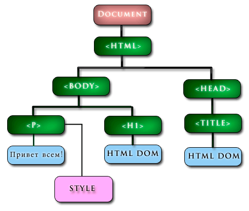 HTML DOM Структура
